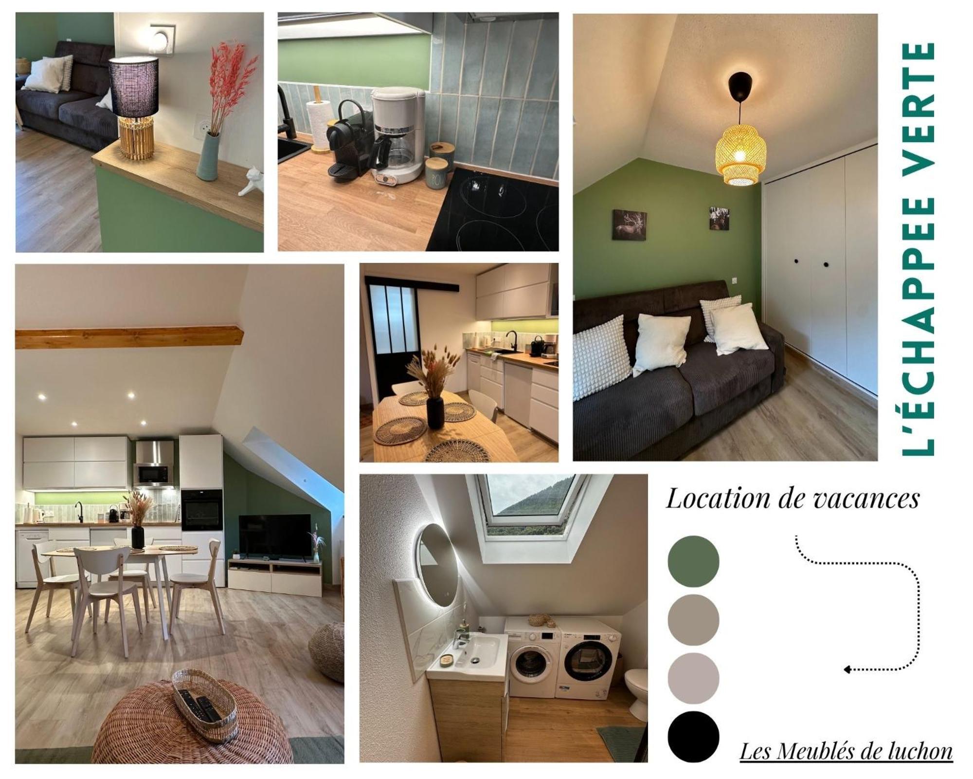 Les Meubles De Luchon - L'echappee Verte - Centre Luchon, Calme, Wifi Apartment